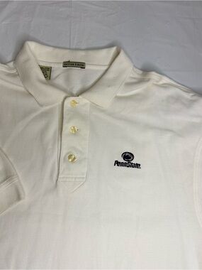 Cutter & Buck Penn State Polo Shirt XXL White Embroidered Logo Golf 2XL
